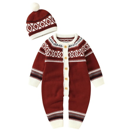 Canrulo 2PCS Newborn Infant Baby Boy Girl Christmas Jacquard Long Sleeve Button-up Sets Red 6-12 Months
Canrulo 2PCS Newborn Infant Baby Boy Girl Christmas Jacquard Long Sleeve Button-up Sets Red 6-12 Months