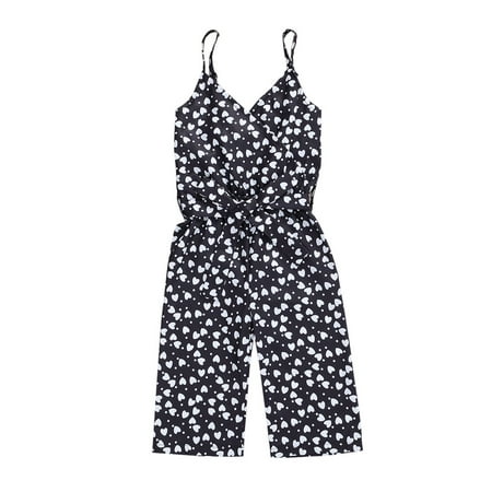 Binpure Kids Jumpsuit Heart Polka Dot V-Neck Sleeveless Jumpsuit Bodysuit with Belt for Girls
Binpure Kids Jumpsuit Heart Polka Dot V-Neck Sleeveless Jumpsuit Bodysuit with Belt for Girls