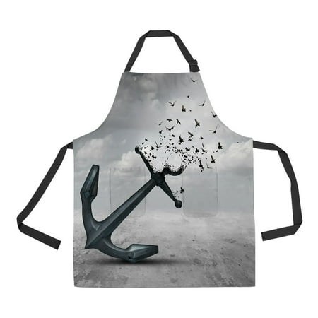 ECZJNT Letting Go Psychologyanchor Birds Adjustable Bib Kitchen Apron with Pockets for Women Men
ECZJNT Letting Go Psychologyanchor Birds Adjustable Bib Kitchen Apron with Pockets for Women Men