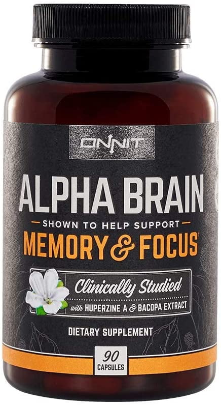 Onnit Alpha Brain 90ct Nootropic Brain Booster Supplement For Memory