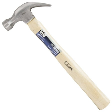 Vulcan JL20016 Curved Claw Hammer with 13 Wood Handle 16 Oz