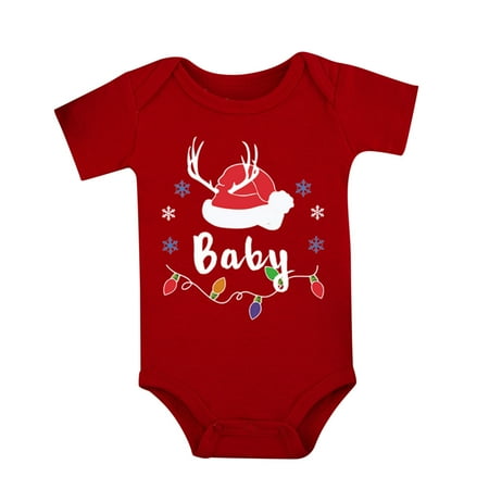 Body Baby Girl Boys Girls Short Sleeve Christmas Cartoon Letter Print Romper Bodysuit Fall Clothes
Body Baby Girl Boys Girls Short Sleeve Christmas Cartoon Letter Print Romper Bodysuit Fall Clothes