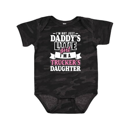 Inktastic Im Not Just Daddys Little Im a Truckers Daughter Gift Baby Girl Bodysuit