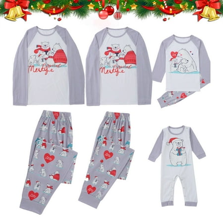 

Shldybc Christmas Family Pajamas Matching Sets Christmas Child Printed Blouse Long Sleeve Tops+Pants Xmas Family Matching Pajamas Set Christmas Pajamas for Adults and Kids Holiday Xmas Sleepwear Set