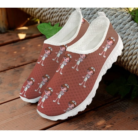 Gradient Nurse Cartoon Print Nursing Shoes Summer Breathable Sports Shoes Ladies No Lace Up Walking Shoes Flat Shoes
Gradient Nurse Cartoon Print Nursing Shoes Summer Breathable Sports Shoes Ladies No Lace Up Walking Shoes Flat Shoes