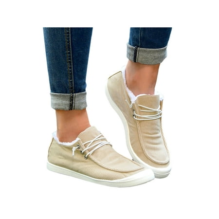 GENILU Ladies Comfortable Lightweight Flats Slip On Boat Shoes Walking Plush Lining Loafers Khaki 7
GENILU Ladies Comfortable Lightweight Flats Slip On Boat Shoes Walking Plush Lining Loafers Khaki 7