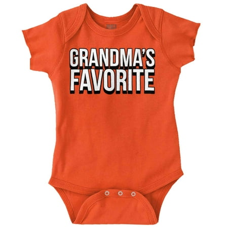 Grandma s Favorite Cute Grandchild Romper Boys or Girls Infant Baby Brisco Brands 18M