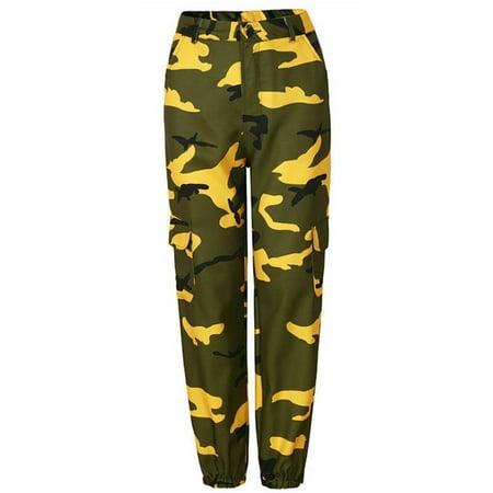 Lookwoild Womens Camo Cargo Trousers Casual Pants Military Army Combat Camouflage Pant LOT