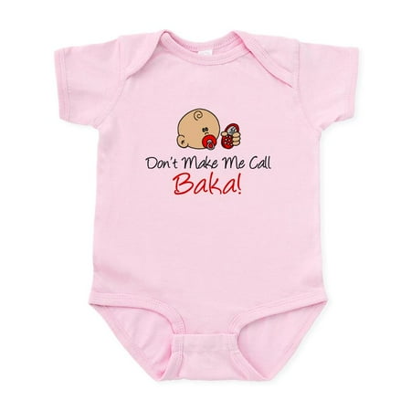 CafePress - Don t Make Me Call Baka Body Suit - Baby Light Bodysuit Size Newborn - 24 Months
CafePress - Don t Make Me Call Baka Body Suit - Baby Light Bodysuit Size Newborn - 24 Months