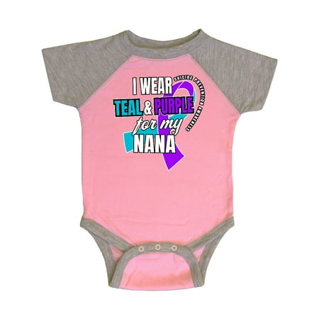 Inktastic Suicide Prevention I Wear Teal and Purple for My Nana Gift Baby Boy or Baby Girl Bodysuit
Inktastic Suicide Prevention I Wear Teal and Purple for My Nana Gift Baby Boy or Baby Girl Bodysuit