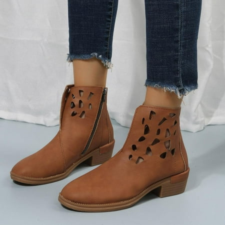 Tdoqot 2022 Boots for Women- Chunky Heel Casual Christmas Gifts Low-heeled Women s Ankle Boots Brown 40
Tdoqot 2022 Boots for Women- Chunky Heel Casual Christmas Gifts Low-heeled Women s Ankle Boots Brown 40