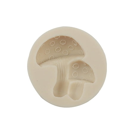 iaksohdu Baking Mold Food Grade Non-stick DIY Silicone Cartoon Mushroom Fondant Mold Kitchen Gadget