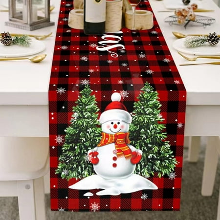 spdoo Christmas Table Runner Embroidered Christmas Tree Snowman Table Runner Christmas Tablecloth for Xmas Kitchen Dining Decorations 13x72 inch
spdoo Christmas Table Runner Embroidered Christmas Tree Snowman Table Runner Christmas Tablecloth for Xmas Kitchen Dining Decorations 13x72 inch