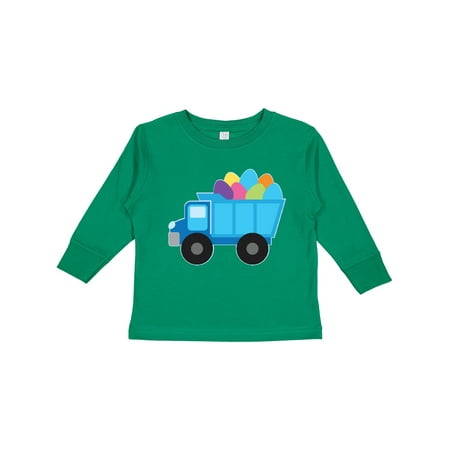 Inktastic Easter Egg Truck Boys Gift Toddler Boy Girl Long Sleeve T-Shirt
