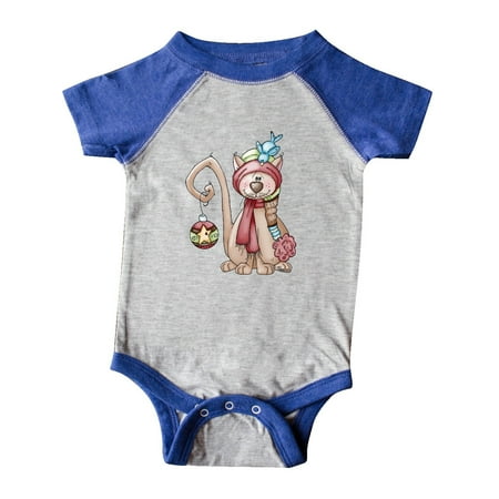 Inktastic Christmas Kitty Cat Gift Baby Boy or Baby Girl Bodysuit