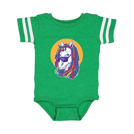 Inktastic Unicorn Rasta Gift Baby Boy or Baby Girl Bodysuit
