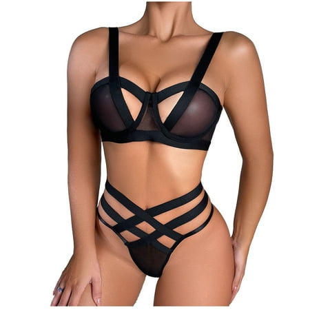 AIYUQ.U Women s 2Piece Fashion Hollow Webbing Lingerie Underwear Sleepwear Steel Ring Pajamas Garter Set
AIYUQ.U Women s 2Piece Fashion Hollow Webbing Lingerie Underwear Sleepwear Steel Ring Pajamas Garter Set