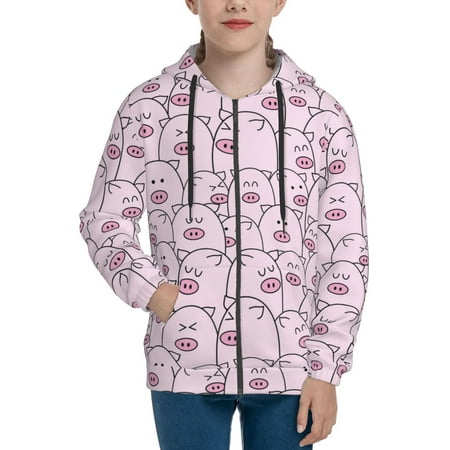 Hoodies for Women Pink Cute Pigs Long Sleeve Sweatshirt Drawstring Zip Up Hoodie with Pockets Teen Girl Clothes
Hoodies for Women Pink Cute Pigs Long Sleeve Sweatshirt Drawstring Zip Up Hoodie with Pockets Teen Girl Clothes