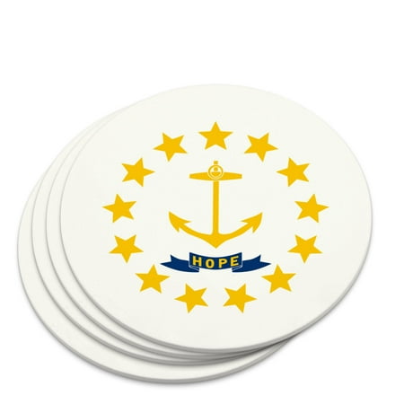 Rhode Island State Flag Novelty Coaster Set