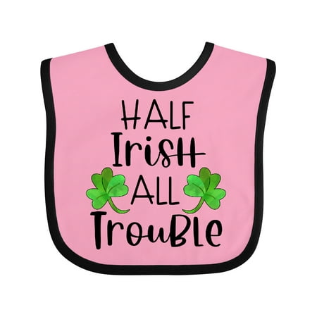 Inktastic Half Irish All Trouble with Green Clovers Gift Baby Boy or Baby Girl Bib
Inktastic Half Irish All Trouble with Green Clovers Gift Baby Boy or Baby Girl Bib