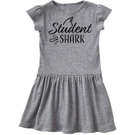 Inktastic Student Shark with Fin Gift Toddler Girl Dress