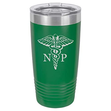 Tumbler Stainless Steel Vacuum Insulated Travel Mug NP Nurse Practitioner Caduceus (Green 20 oz)
Tumbler Stainless Steel Vacuum Insulated Travel Mug NP Nurse Practitioner Caduceus (Green 20 oz)