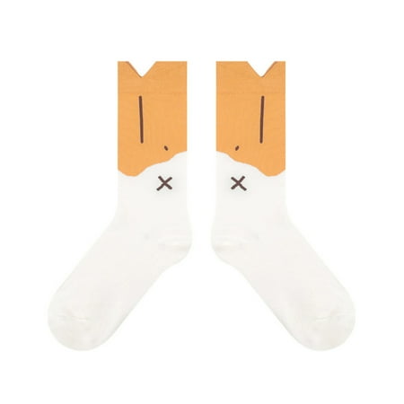 Women Men Halloween Socks Funny Duck Feet/Duck Head Crew Calf Socks