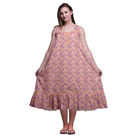 Bimba Dark Peach Orange Floral Artistic Printed Cotton Nightgowns For Women Sleeveless Gown Sleepwear Maxi Dress X-Small
Bimba Dark Peach Orange Floral Artistic Printed Cotton Nightgowns For Women Sleeveless Gown Sleepwear Maxi Dress X-Small