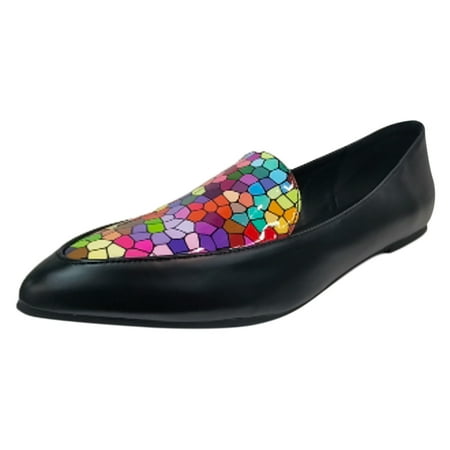 Women S Casual Shoes Single Retro Simple Patchwork Colour Comfortable Pointed Toe Flat Bottom Large Size Casual Loafers
Women S Casual Shoes Single Retro Simple Patchwork Colour Comfortable Pointed Toe Flat Bottom Large Size Casual Loafers