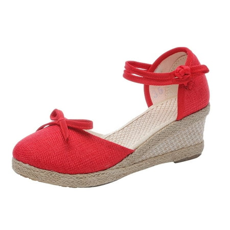 Womens Sandals Fashion Women S Casual Shoes Breathable Slip-On Outdoor Leisure Wedges Sandals Women S Sandals Flax Red 41
Womens Sandals Fashion Women S Casual Shoes Breathable Slip-On Outdoor Leisure Wedges Sandals Women S Sandals Flax Red 41