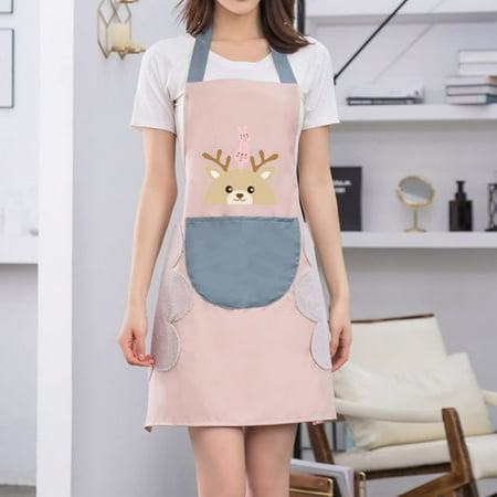 Lovely Pink Deer Aprons for Women with Pockets 2 Side Coral Velvet Towels Waterproof And Oil-proof Cooking Kitchen Housework Apron Breathable
Lovely Pink Deer Aprons for Women with Pockets 2 Side Coral Velvet Towels Waterproof And Oil-proof Cooking Kitchen Housework Apron Breathable