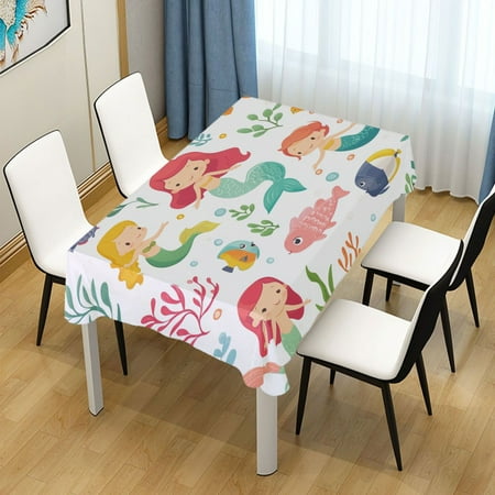 60x108 Inch Tablecloth Polyester Square Tablecloth for Home Kitchen Dinner Decor Colorful Mermaids
60x108 Inch Tablecloth Polyester Square Tablecloth for Home Kitchen Dinner Decor Colorful Mermaids