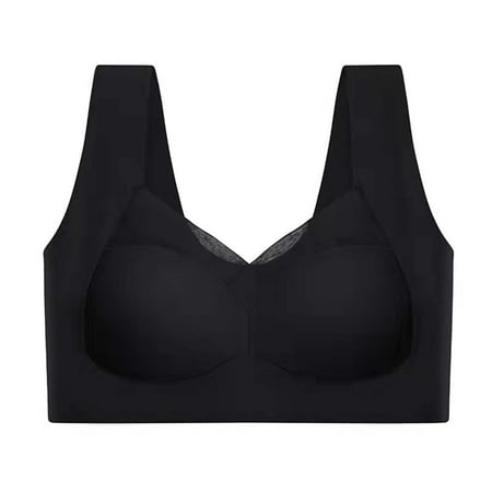 Cathalem Womens Lifter Women Ice Silk Gathered Seamless Lightweight Comfortable Breathable Bra Shirt for Women Underwear Black Large
Cathalem Womens Lifter Women Ice Silk Gathered Seamless Lightweight Comfortable Breathable Bra Shirt for Women Underwear Black Large