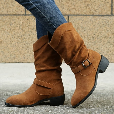 TALKVE Retro Buckle Heels Round Color Booties Shoes Solid Women Middle Toe Strap Women s Boots
TALKVE Retro Buckle Heels Round Color Booties Shoes Solid Women Middle Toe Strap Women s Boots