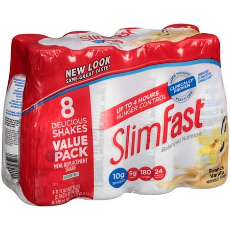 SlimFast French Vanilla Meal Replacement Shakes, 11 fl oz, 8 count SlimFast French Vanilla Meal Replacement Shakes, 11 fl oz, 8 count
