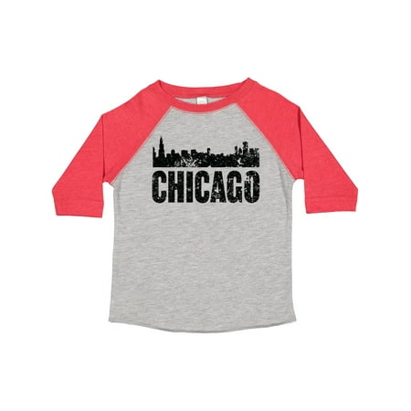 Inktastic Chicago Skyline Grunge Gift Toddler Boy or Toddler Girl T-Shirt