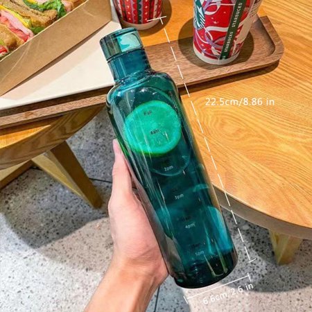 1pc 16.9oz/500ml Simple Time Scale Cup Clear Plastic Cup Fashion Sports Water Bottle
1pc 16.9oz/500ml Simple Time Scale Cup Clear Plastic Cup Fashion Sports Water Bottle