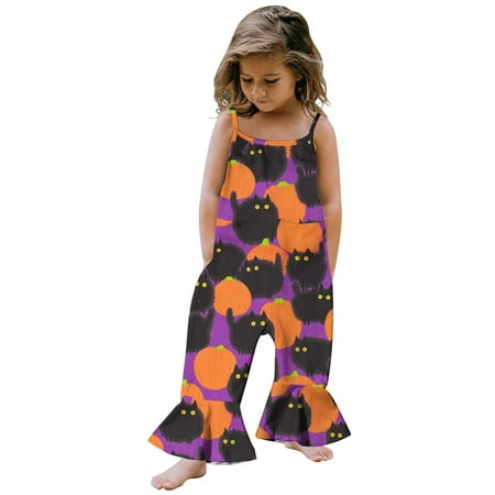 Summer Savings Clothing 2023 loopsun Toddler Kids Boys Girls Halloween Fashion Funny Cat Spider Print Flared Pants Romper Jumpsuit
Summer Savings Clothing 2023 loopsun Toddler Kids Boys Girls Halloween Fashion Funny Cat Spider Print Flared Pants Romper Jumpsuit