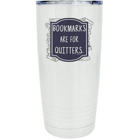 Librarian Travel Mug Bookmarks Are For Quitters 20oz. Stainless Steel Insulated Travel Mug With Lid White
Librarian Travel Mug Bookmarks Are For Quitters 20oz. Stainless Steel Insulated Travel Mug With Lid White