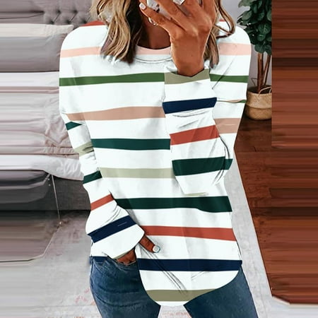 Wyongtao Cozy Women s Printed T-shirt Long Sleeves Blouse Round Neck Casual Tops Sweatshirt
Wyongtao Cozy Women s Printed T-shirt Long Sleeves Blouse Round Neck Casual Tops Sweatshirt