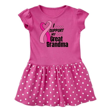 Inktastic Breast Cancer Awareness I Support My Great Grandma Gift Toddler Girl Dress
Inktastic Breast Cancer Awareness I Support My Great Grandma Gift Toddler Girl Dress