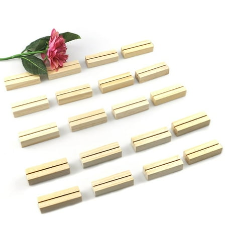 ESTONE 20pcs Natural Wood Memo Clips Photo Holder Business Card Stand Message Organizer
ESTONE 20pcs Natural Wood Memo Clips Photo Holder Business Card Stand Message Organizer