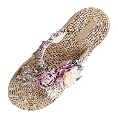 CBGELRT Womens Sandals A Espadrille Wedges Sandals for Women Low Heel Summer New Southeast Asian Style Camellia Thick Soled Holiday Beach Shoes Womens Slip On Sandals
CBGELRT Womens Sandals A Espadrille Wedges Sandals for Women Low Heel Summer New Southeast Asian Style Camellia Thick Soled Holiday Beach Shoes Womens Slip On Sandals