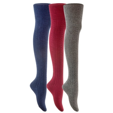 Lian LifeStyle Women s 3 Pairs Fashion Thigh High Cotton Socks JMYP1025-2 Size 6-9(Navy Dark Grey Wine)
Lian LifeStyle Women s 3 Pairs Fashion Thigh High Cotton Socks JMYP1025-2 Size 6-9(Navy Dark Grey Wine)