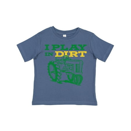 Inktastic Play in Dirt Tractor Gift Toddler Boy or Toddler Girl T-Shirt