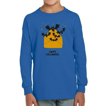 Happy Halloween Bats Envelope. Long Sleeve Toddler -Image by Shutterstock 2 Toddler
Happy Halloween Bats Envelope. Long Sleeve Toddler -Image by Shutterstock 2 Toddler