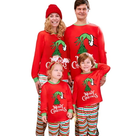 Huakaishijie Christmas Pajamas for Family Matching Pjs Set Striped Xmas Clothes for Womens Mens
Huakaishijie Christmas Pajamas for Family Matching Pjs Set Striped Xmas Clothes for Womens Mens