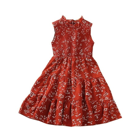 Girls Toddler Dresses Summer Dresses Sleeveless Floral Vintage Princess Dresses Beach Dresses Casual Wear For 4-5 Years
Girls Toddler Dresses Summer Dresses Sleeveless Floral Vintage Princess Dresses Beach Dresses Casual Wear For 4-5 Years