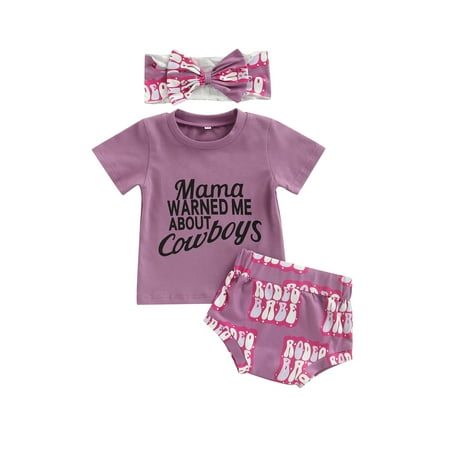 TheFound 3pcs Infant Baby Girls Boys Cute Clothes Letter Short Sleeve T Shirts+Printed Shorts Headband Sets
TheFound 3pcs Infant Baby Girls Boys Cute Clothes Letter Short Sleeve T Shirts+Printed Shorts Headband Sets