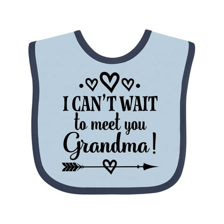 Inktastic I Can t Wait to Meet You Grandma Baby Announcement Gift Baby Boy or Baby Girl Bib
Inktastic I Can t Wait to Meet You Grandma Baby Announcement Gift Baby Boy or Baby Girl Bib